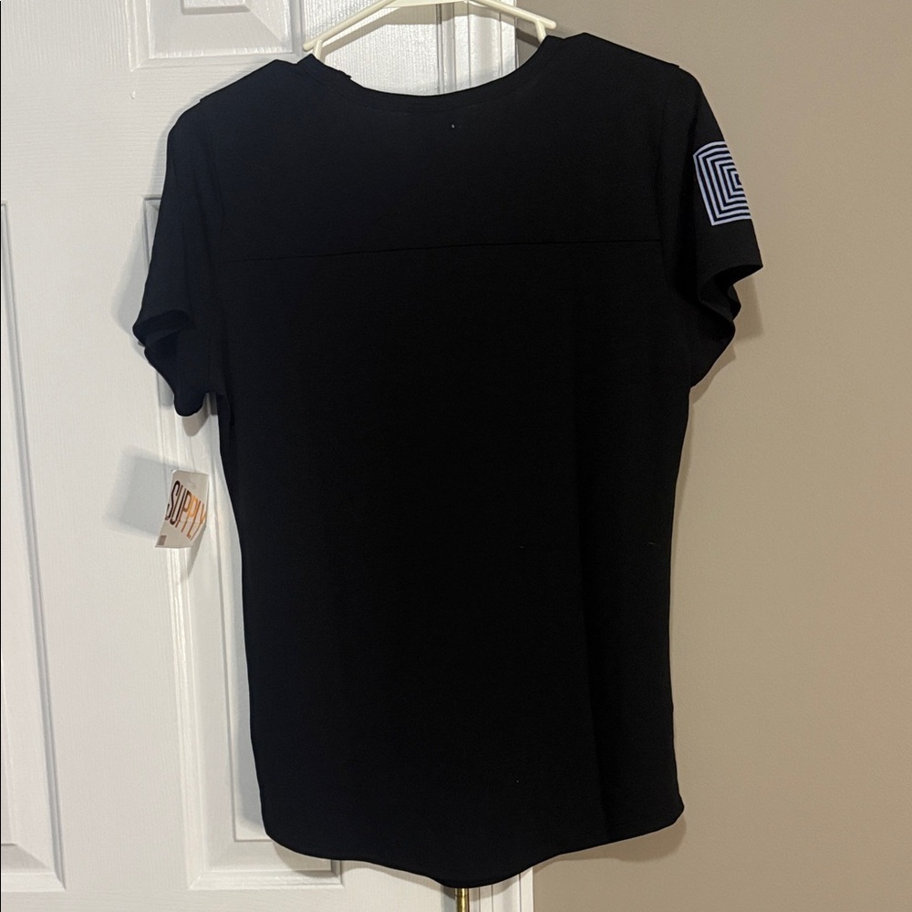 LuLaRoe “It’s Not A Hobby” Graphic Tee | XS Black Holographic Logo | NWT - Picture 7 of 8